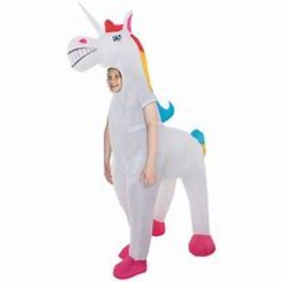 Kids Giant Inflatable Unicorn Costume Child One Size by Morph Costumes Unisex - Picture 1 of 4